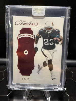 2017 Panini Flawless Adrian Peterson #62 Ruby Gem 07/15