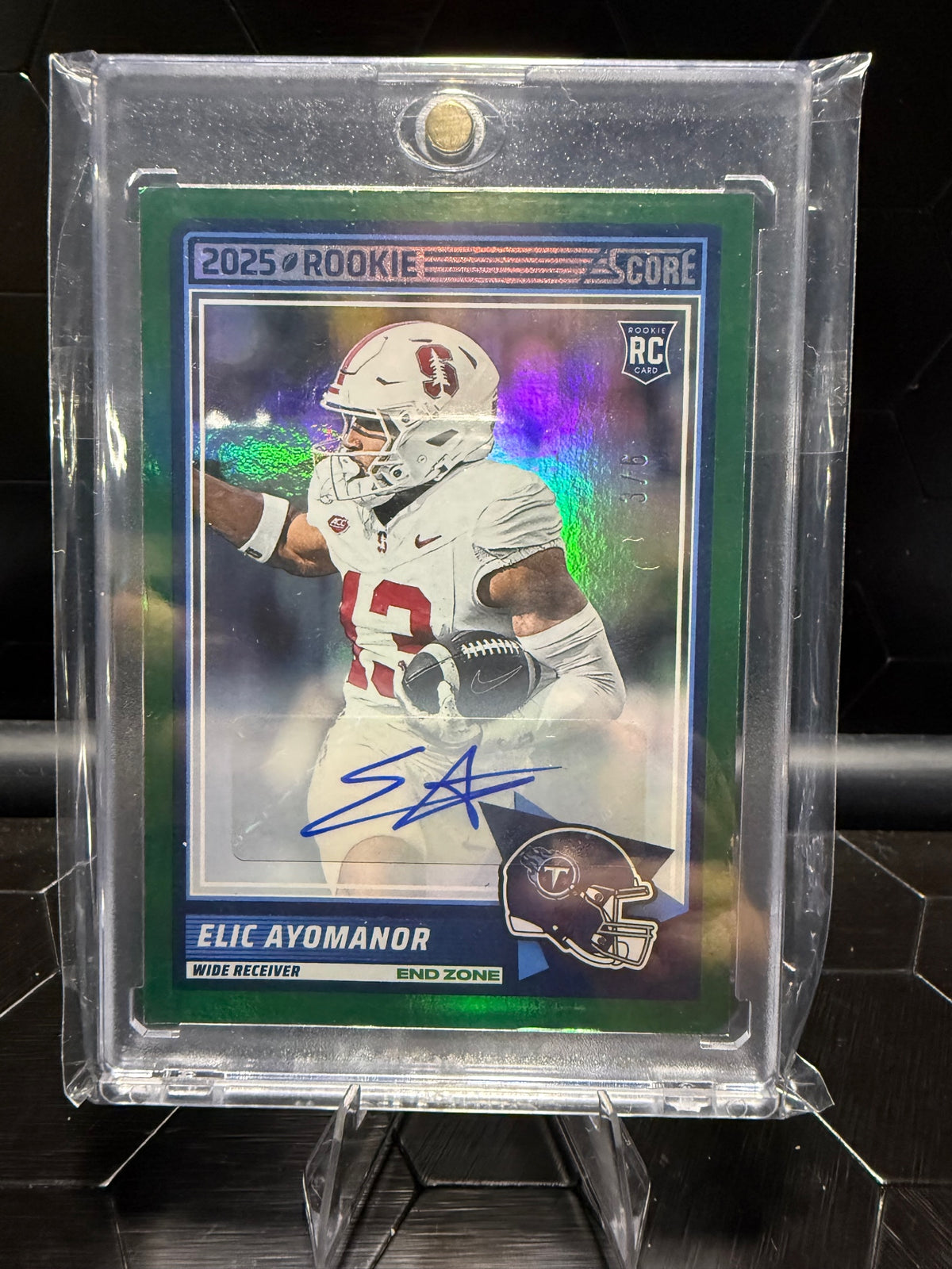 2025 Score #5 Elic Ayomanor Base Rookie Signatures