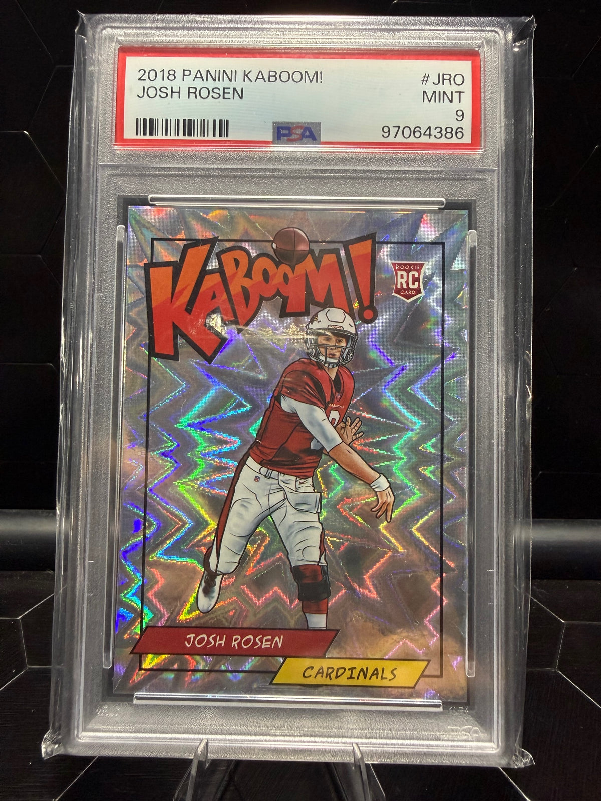 2018 Panini Kaboom!! Josh Rosen  # JRO PSA 9