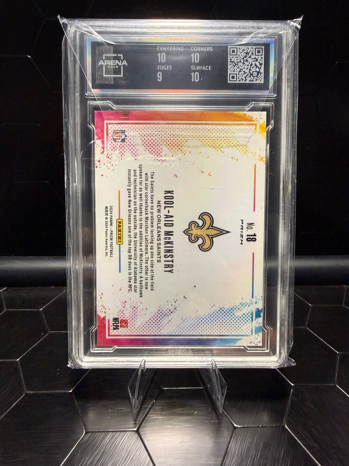 2024 Panini Prizm Kool-Aid McKinstry #18 Color Blast RC Arena 9.5