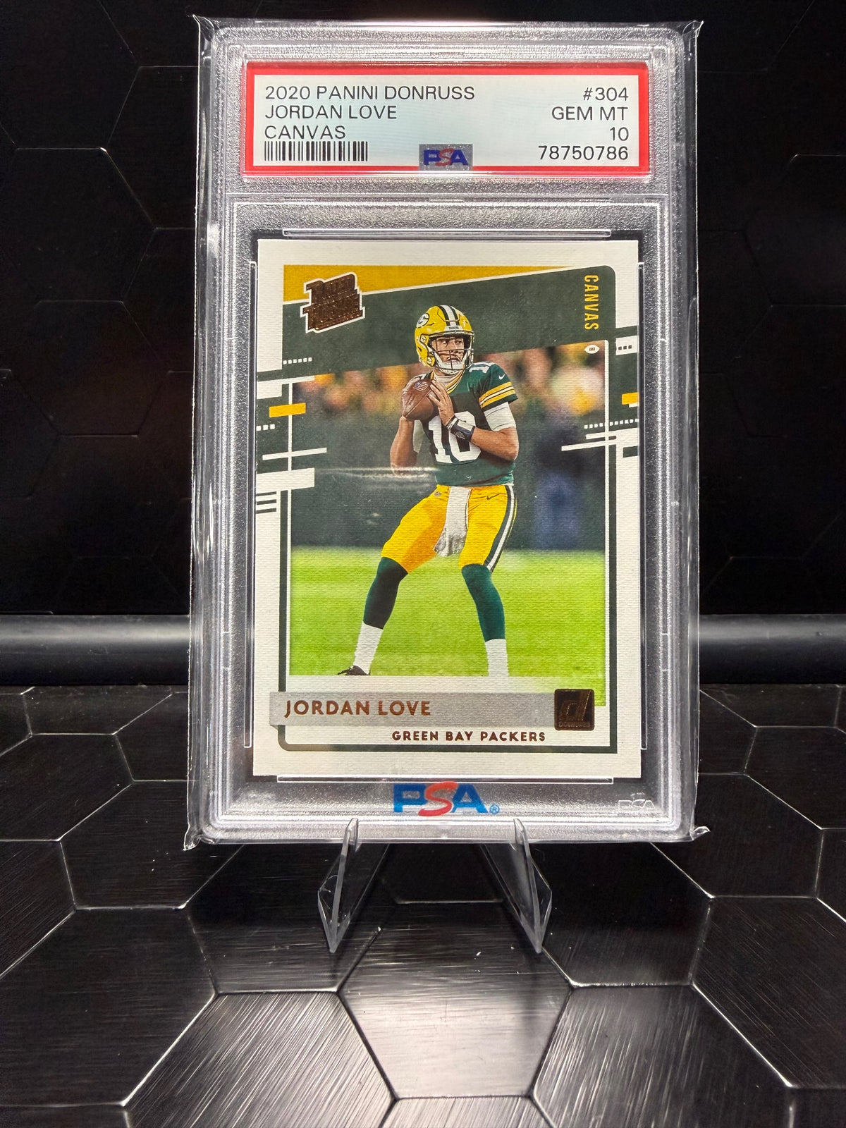 2020 Donruss #304 Jordan Love Rated Rookies Canvas PSA 10