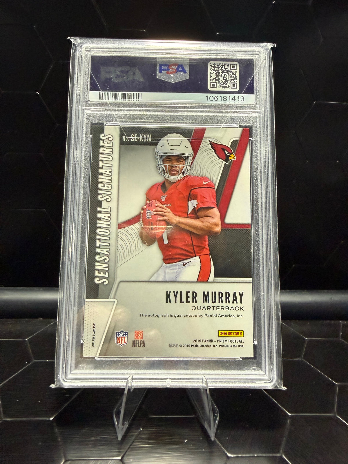 2019 Panini Prizm Kyler Murray Sensational Signatures #SEKYM PSA 10