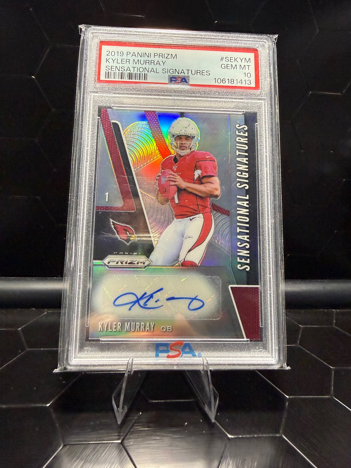 2019 Panini Prizm Kyler Murray Sensational Signatures #SEKYM PSA 10
