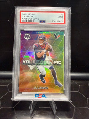 2024 Panini Mosaic CJ Stroud Kaleidoscopic #5 PSA 9