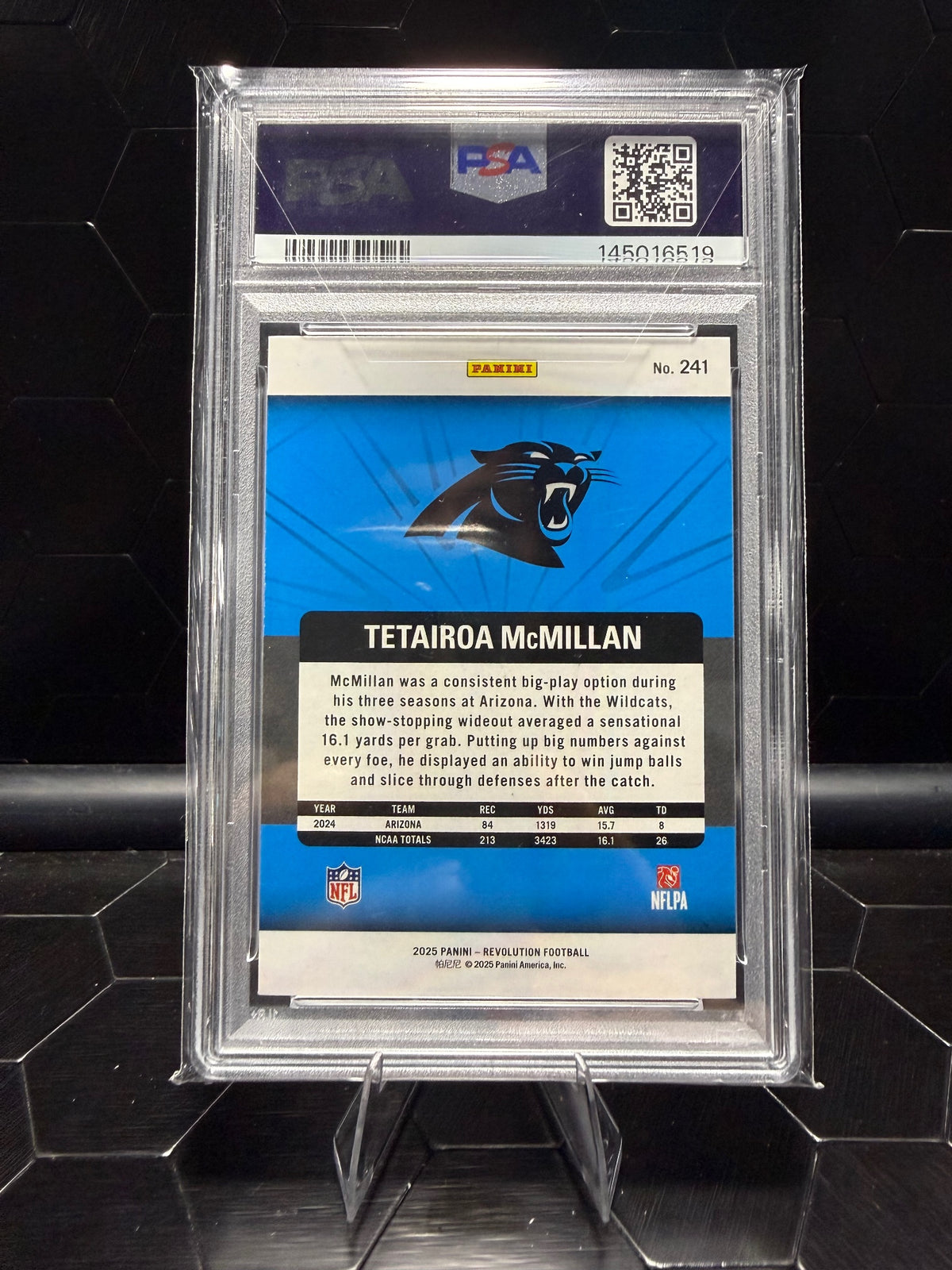 2025 Panini Revolution #241 Tetairoa McMillan PSA 10