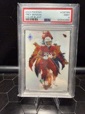 2024 Panini Phoenix Trey Benson Color Blast # CBTBN PSA 9