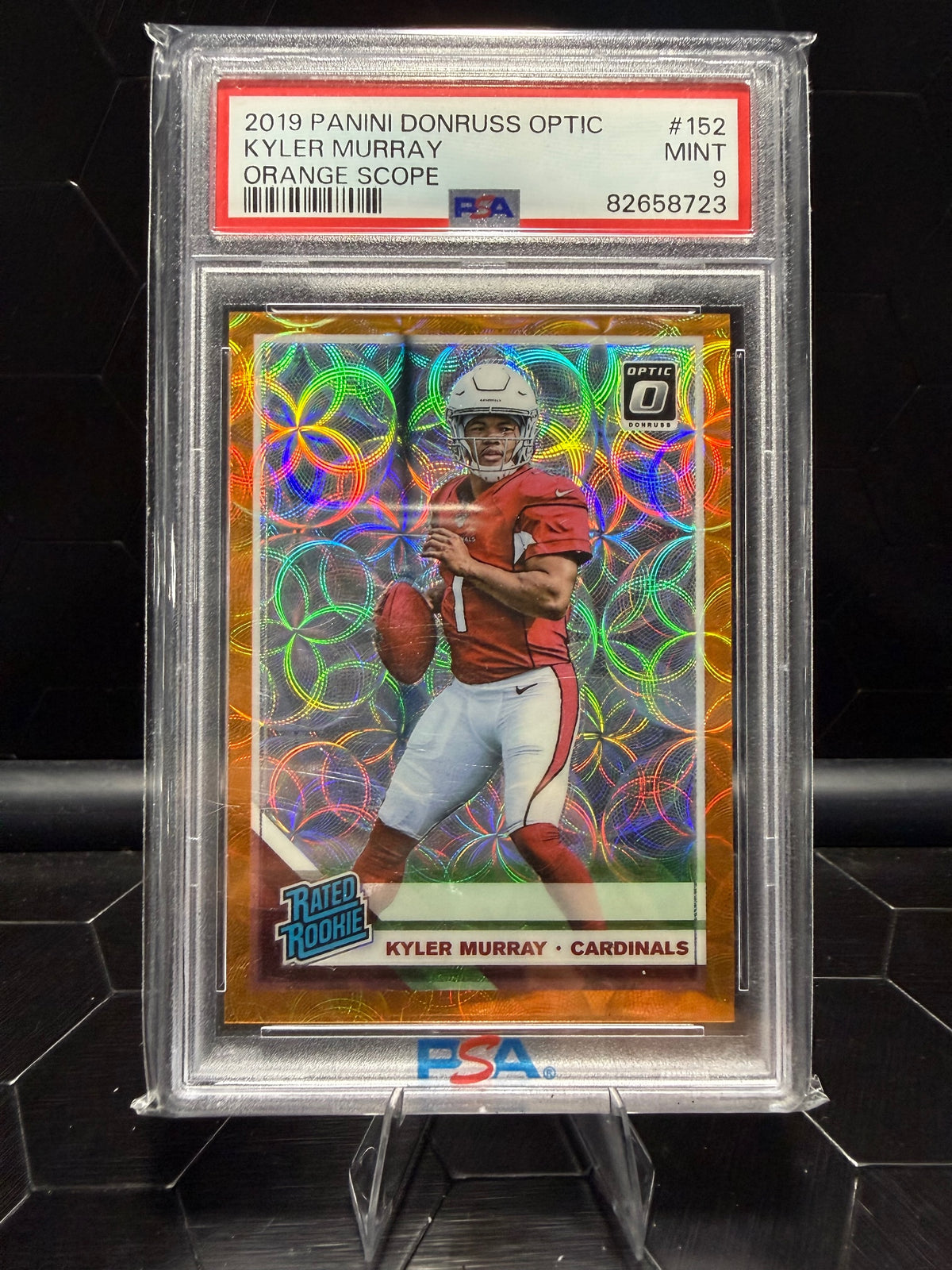 2019 Panini Donruss Optic Kyler Murray Orange Scope # 152  20/79 PSA 9