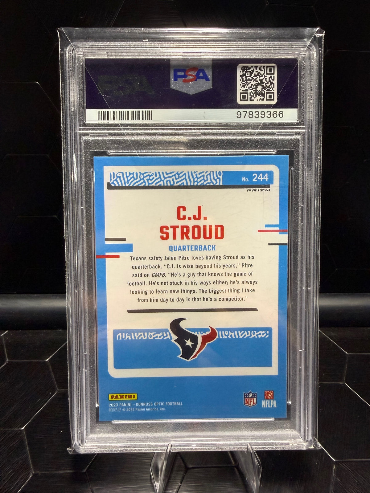 2023 Donruss Optic #244 C.J. Stroud Holo PSA 10