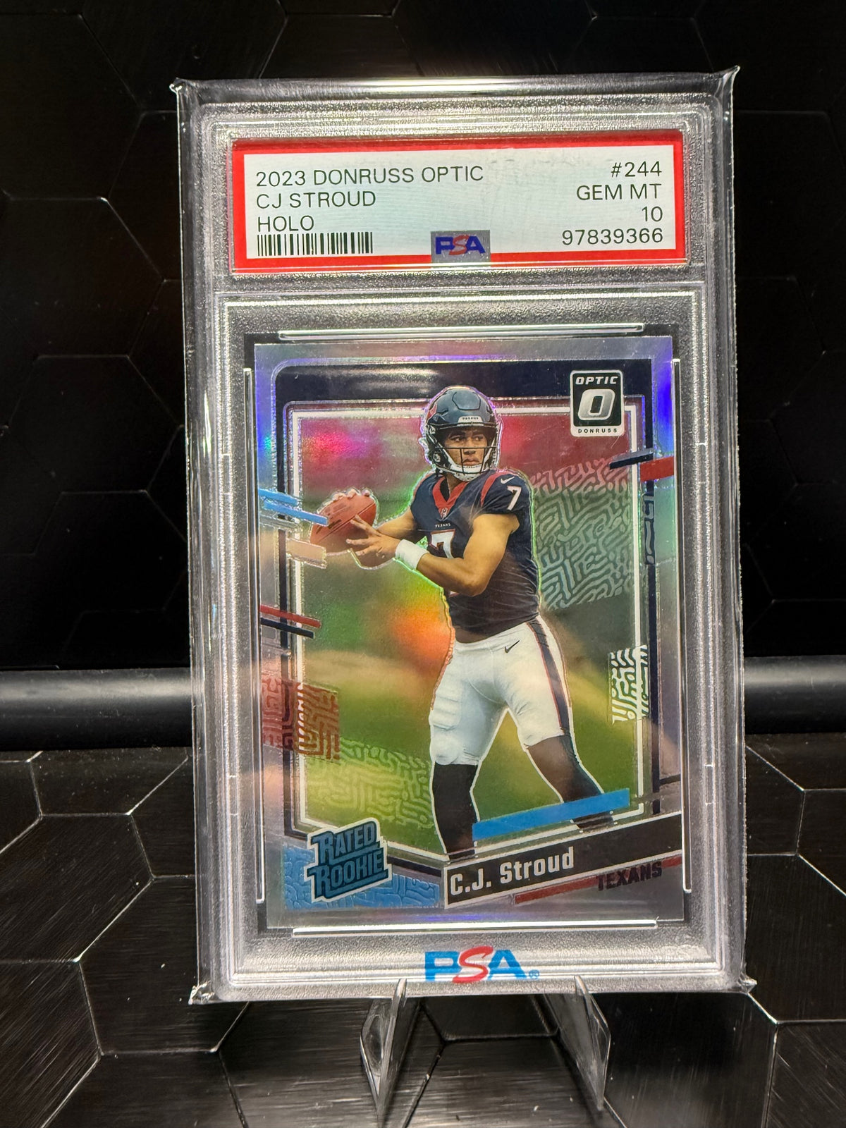 2023 Donruss Optic #244 C.J. Stroud Holo PSA 10