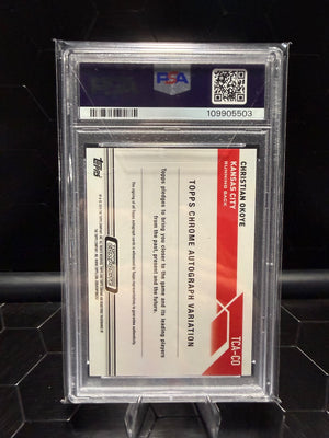 2023 Topps Composite #TCA-CO Christian Okoye Topps Chrome Autographs /5 PSA 9