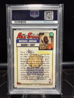 1992-93 Topps Gold Michael Jordan #115 PSA 9