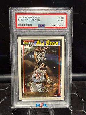 1992-93 Topps Gold Michael Jordan #115 PSA 9