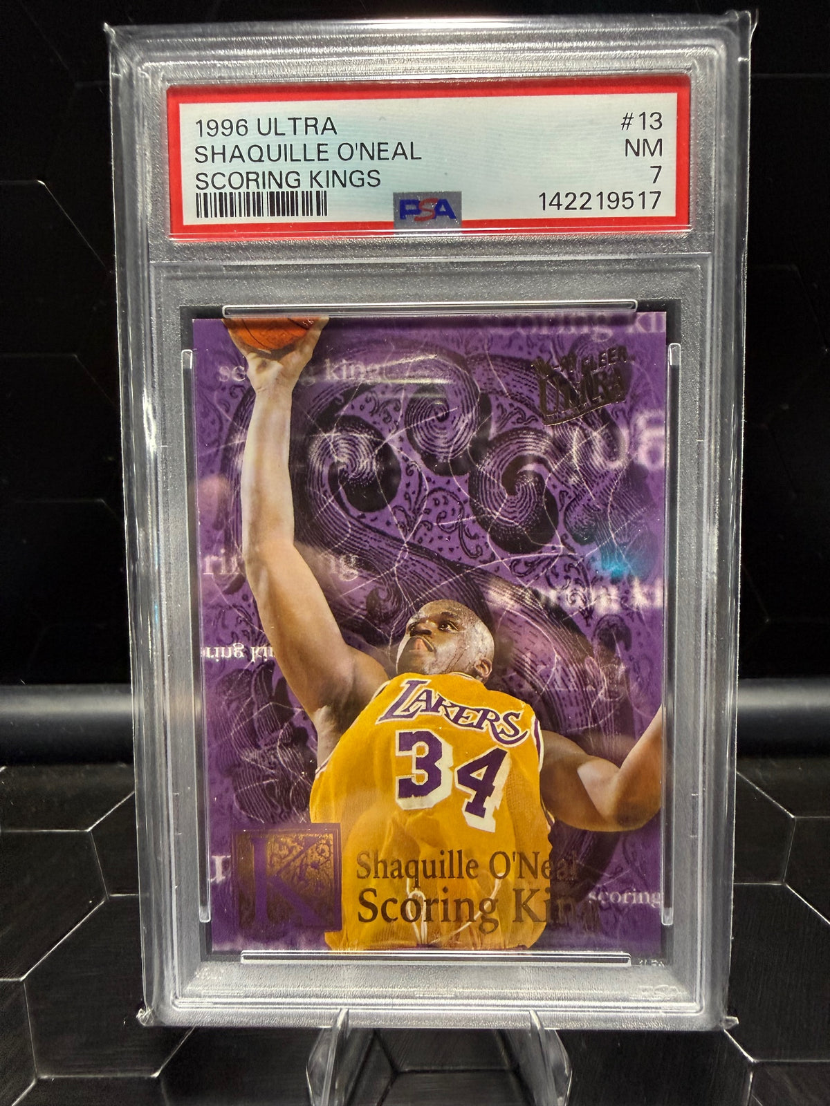 1996-97 Ultra #13 Shaquille O'Neal Scoring Kings PSA 7