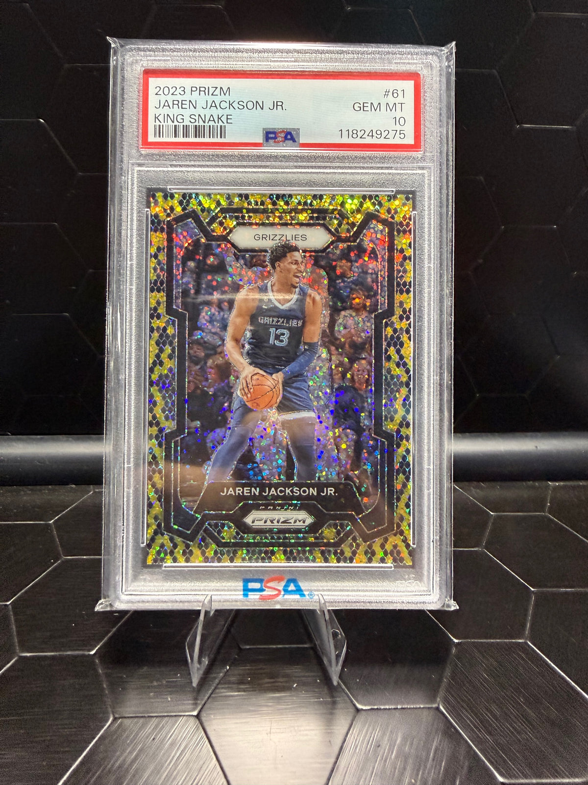 2023-24 Panini Prizm Jaren Jackson Jr. #61 King Snake PSA 10