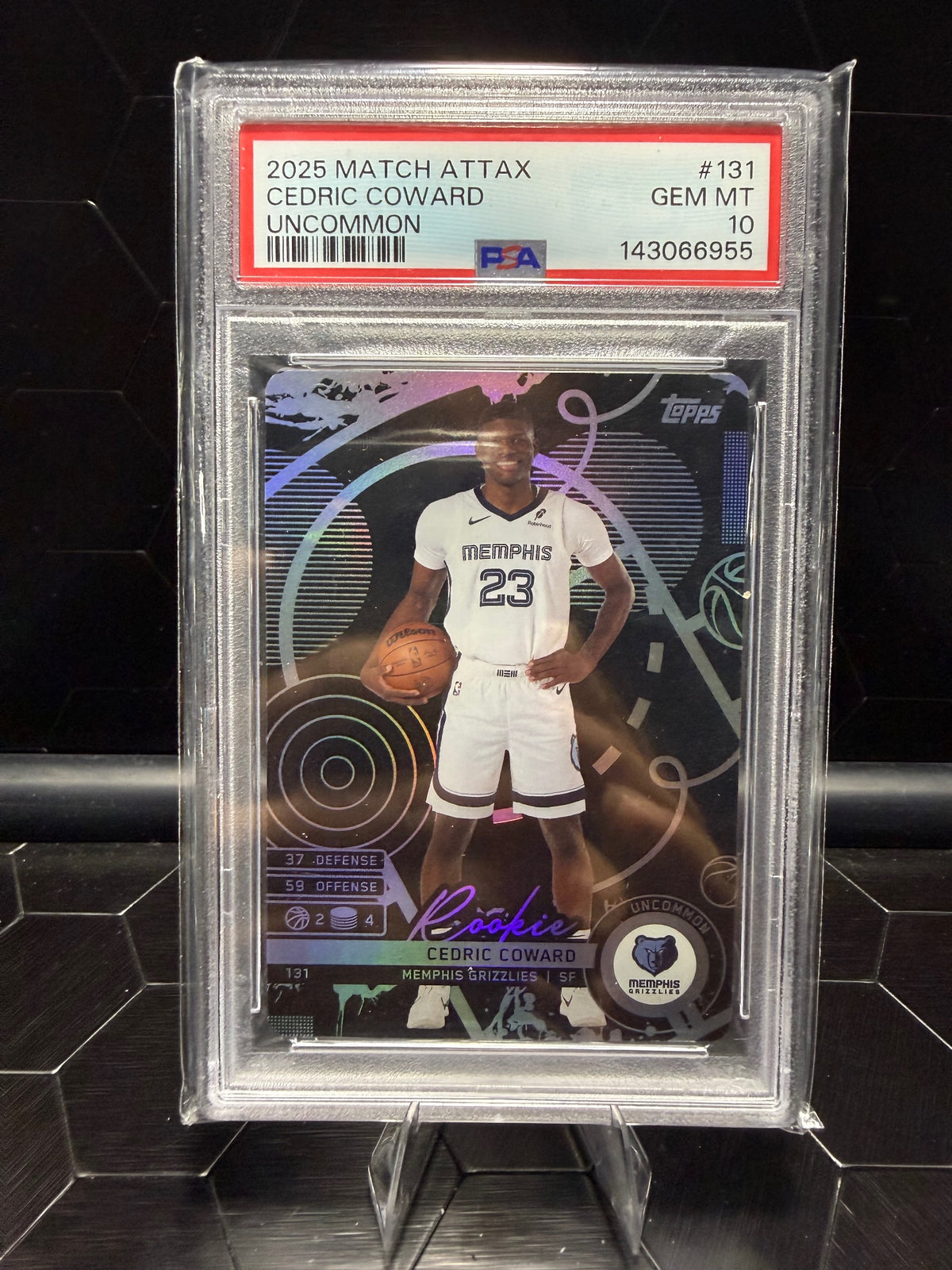 2025 Topps Match Attax Cedric Coward #131 Uncommon PSA 10