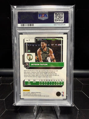2022-23 Donruss #1 Jayson Tatum Gold Choice /10 PSA 9
