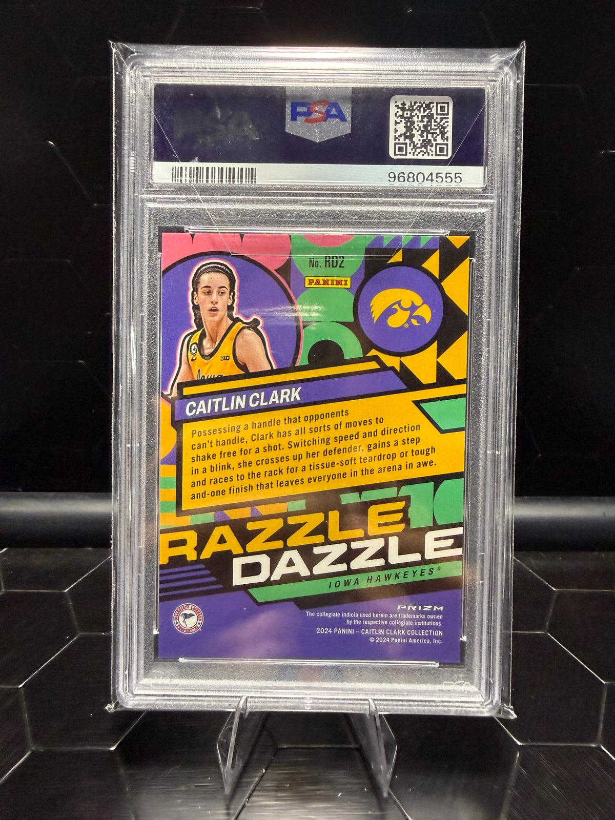 2024 Panini Caitlin Clark Collection Caitlin Clark #RD2 Razzle Dazzle PSA 10