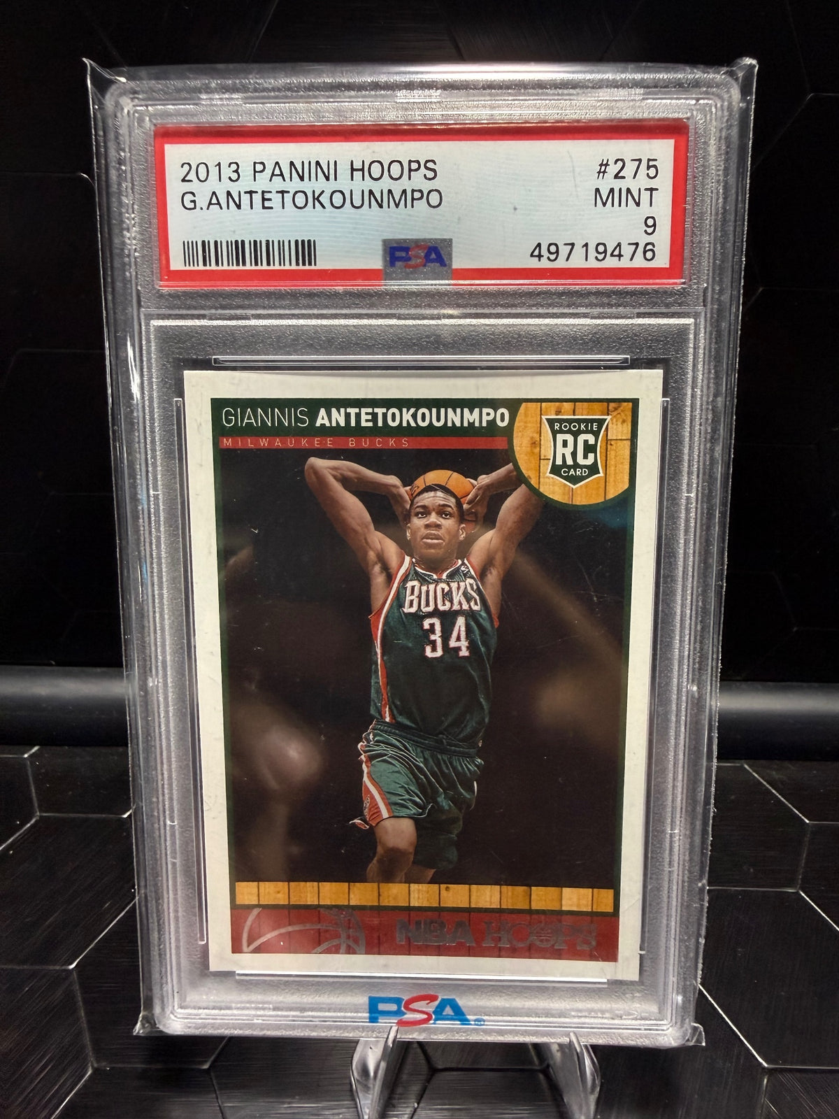 2013-14 Panini NBA Hoops Giannis Antetokounmpo #275 RC PSA 9