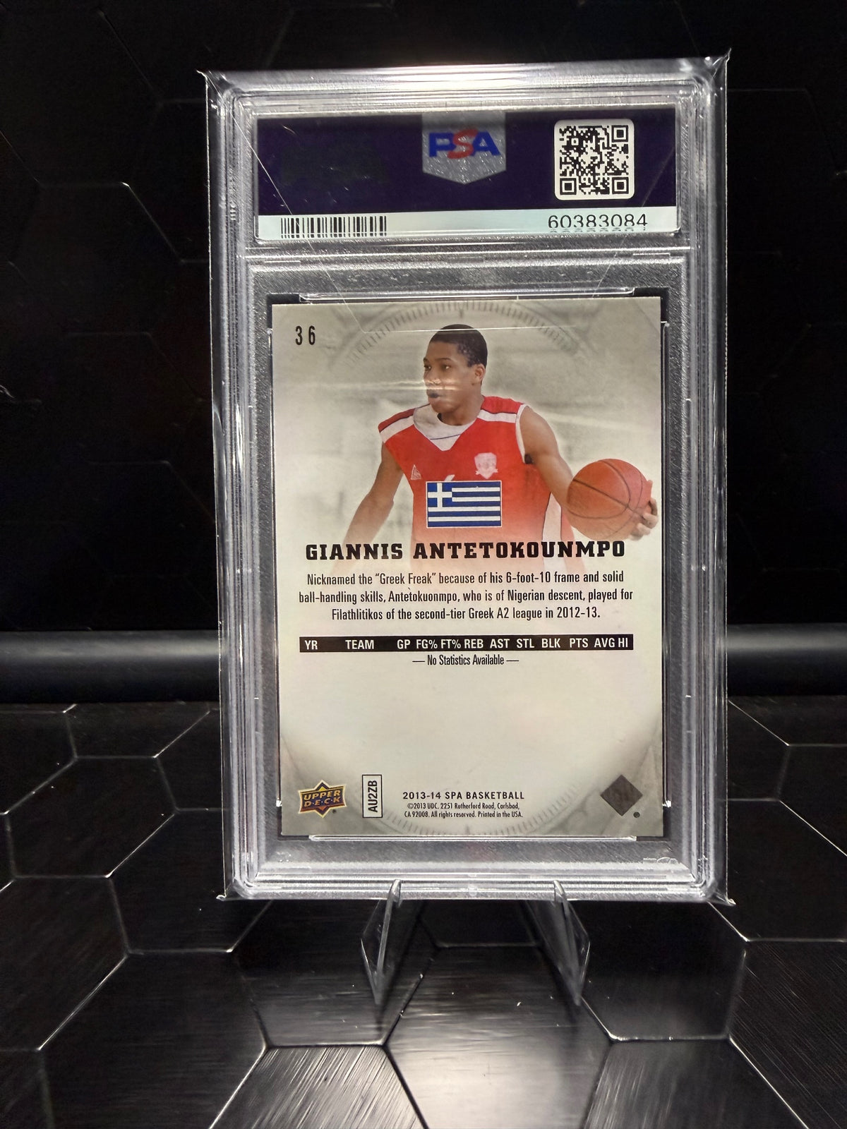 2013-14 SP Authentic Giannis Antetokounmpo #36 PSA 10