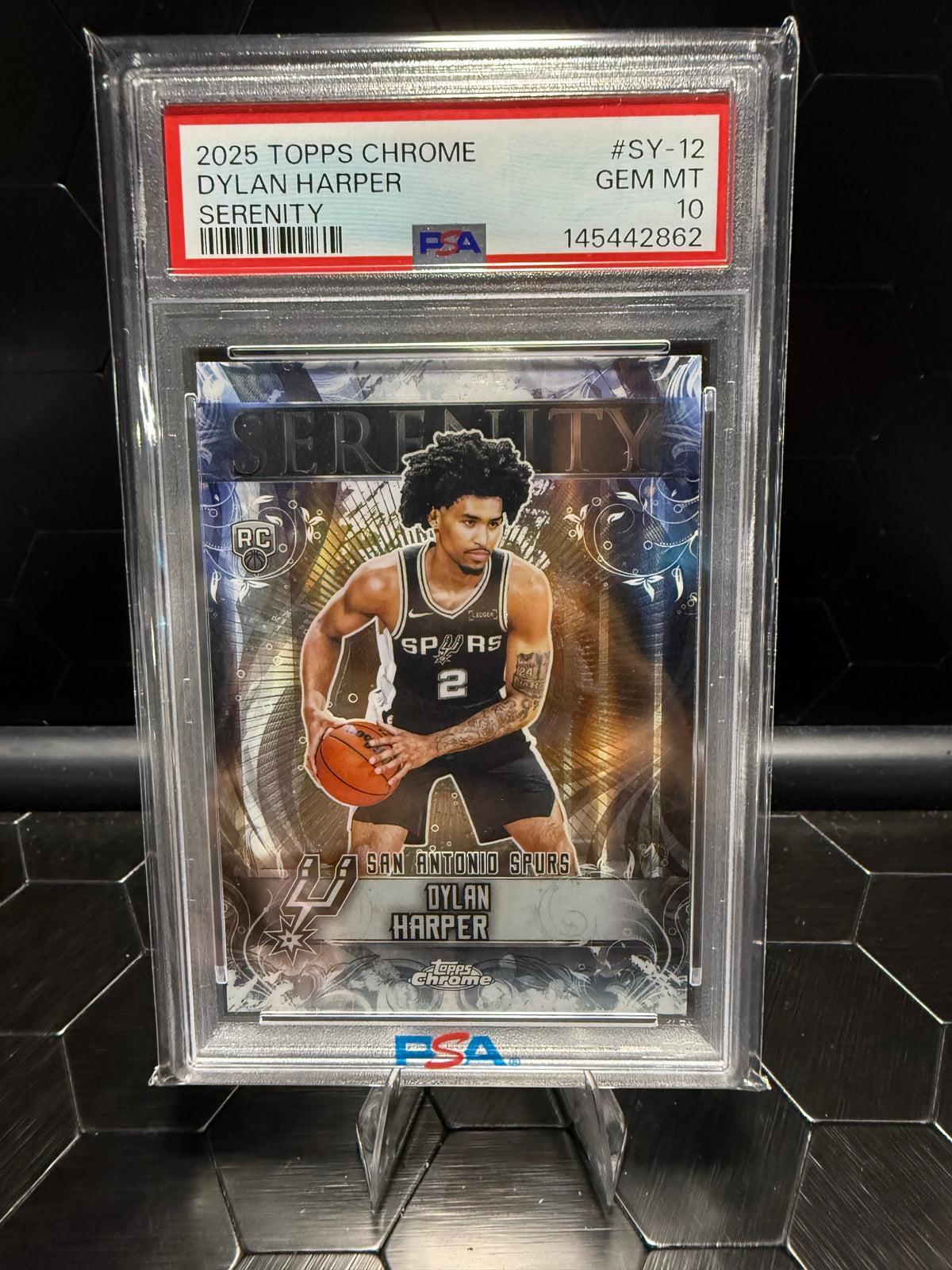 2025 Topps Chrome Dylan Harper #SY-12 Serenity RC PSA 10