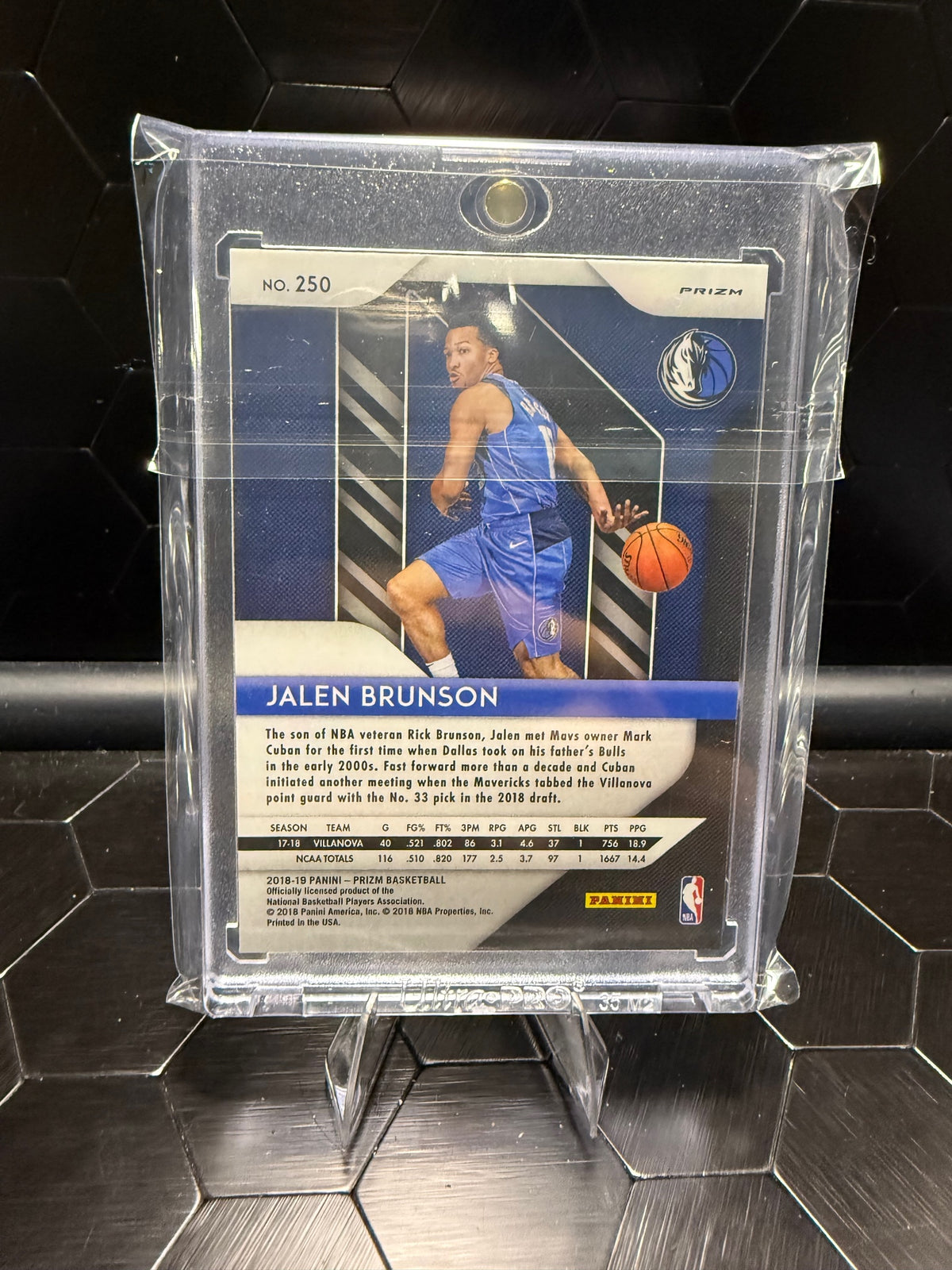 2018-19 Panini Prizm Jalen Brunson #250 Pink Ice Prizm RC