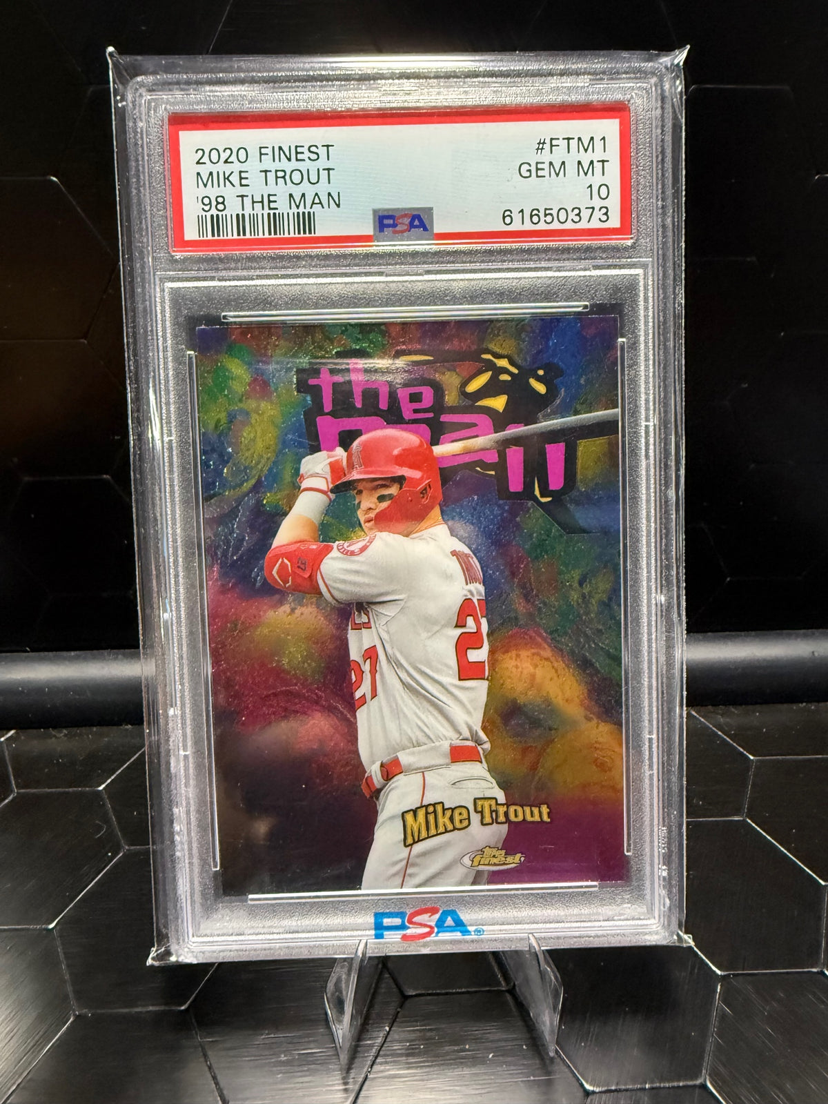 2020 Topps Finest Mike Trout #FTM-1 '98 The Man PSA 10