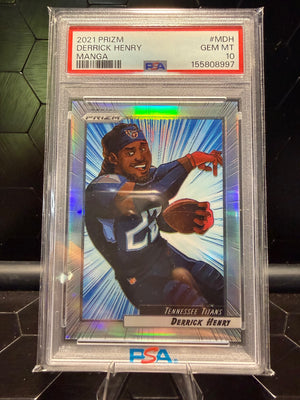 2021 Panini Prizm Derrick Henry #M-DH Manga PSA 10