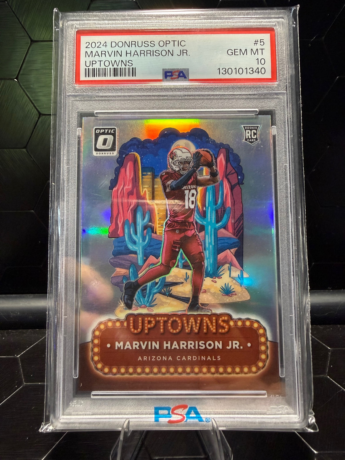 2024 Donruss Optic Marvin Harrison Jr. #5 Uptowns RC PSA 10