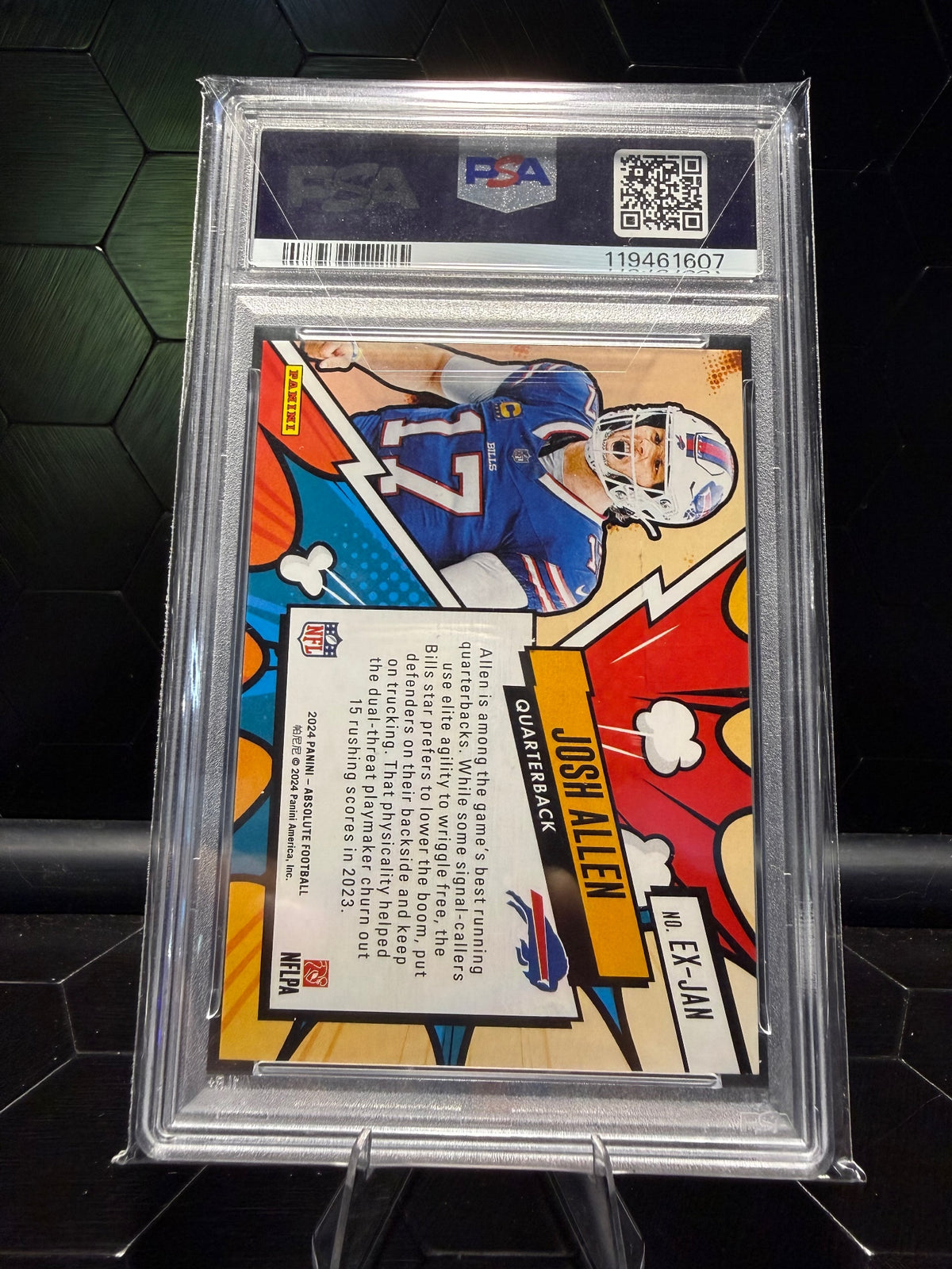 2024 Absolute Josh Allen #EX-JAN Explosive PSA 10