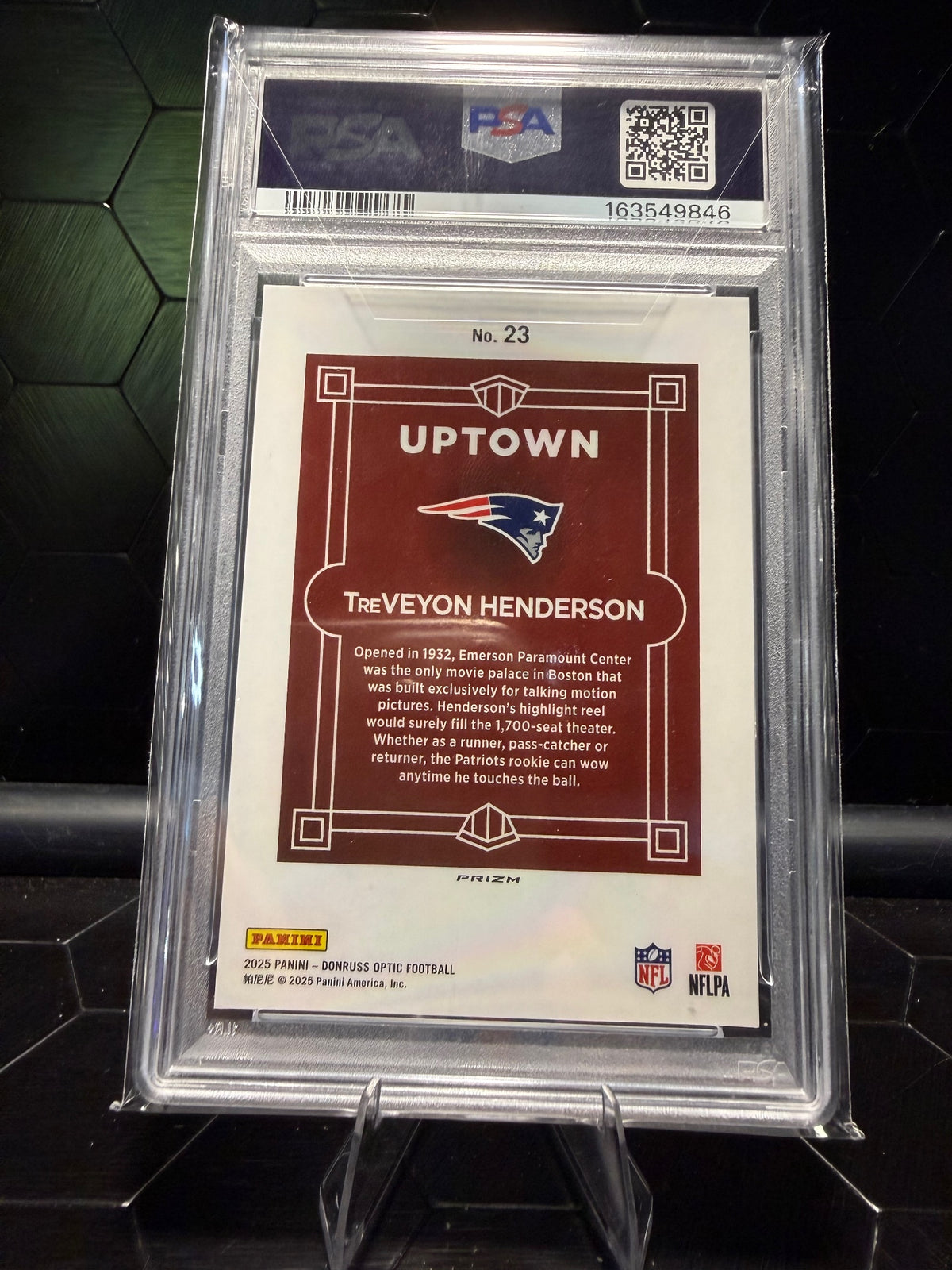 2025 Donruss Optic TreVeyon Henderson #23 Uptown RC PSA 10