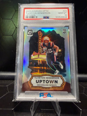 2025 Donruss Optic TreVeyon Henderson #23 Uptown RC PSA 10