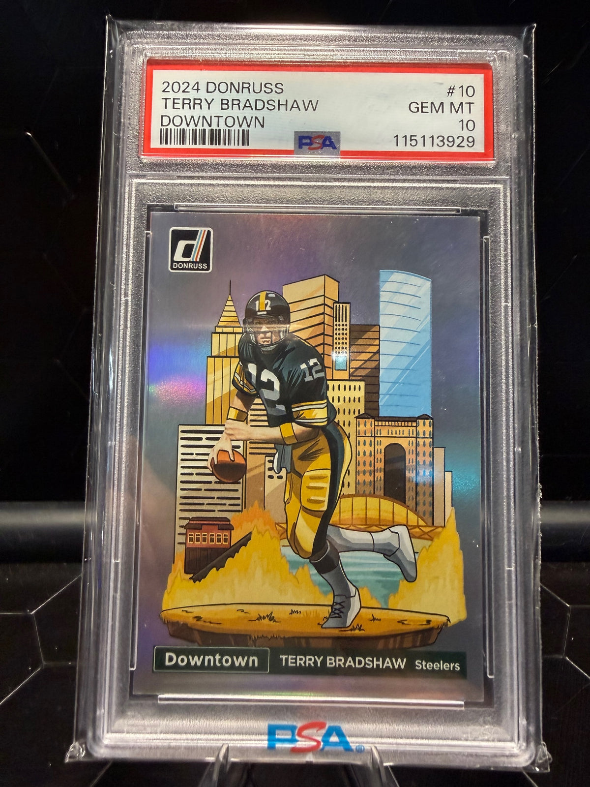 2024 Donruss Terry Bradshaw #10 Downtown PSA 10