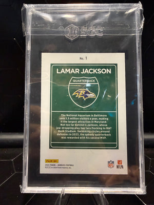 2024 Donruss Lamar Jackson #1 Downtown SGC 9