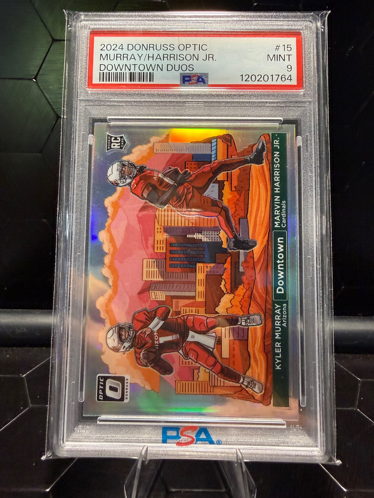 2024 Donruss Optic Kyler Murray / Marvin Harrison Jr. #15 Downtown Duos PSA 9