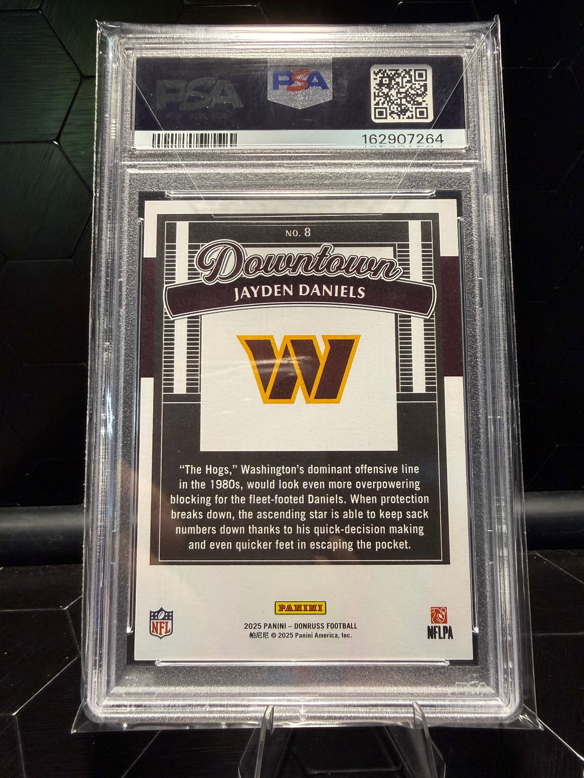 2025 Donruss Jayden Daniels #8 Downtown Horizontal PSA 10