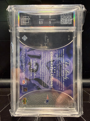 2003 UD Sweet Spot Classics Tom Brady #P-TB Patriots Patch Arena 8.5