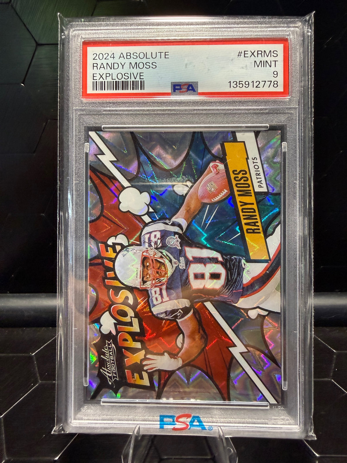2024 Panini Absolute Randy Moss #EXRMS Explosive PSA 9