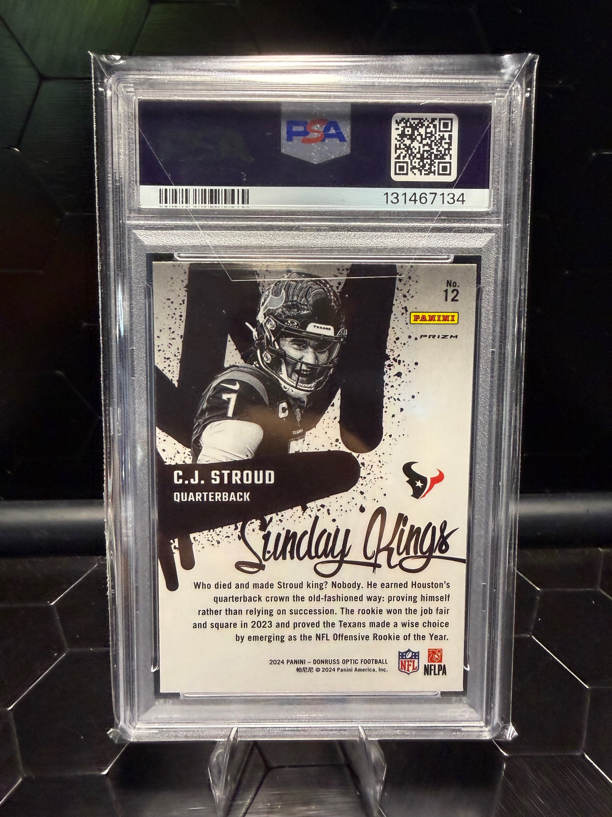 2024 Donruss Optic C.J. Stroud #12 Sunday Kings PSA 10