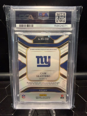 2025 Select Cam Skattebo #JRS-CSO Tie-Dye Jumbo RPA /25 PSA 10