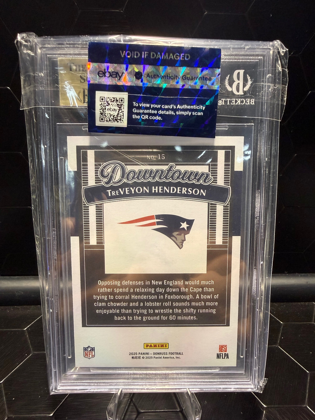 2025 Donruss TreVeyon Henderson #15 Horizontal Downtown RC BGS 9.5