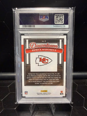 2025 Donruss Patrick Mahomes II #8 Downtown PSA 9