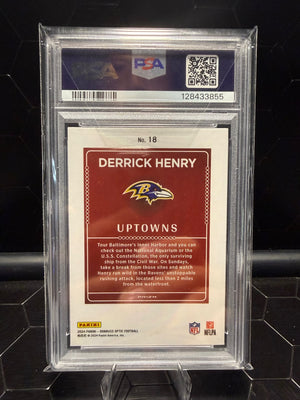 2024 Panini Donruss Optic Derrick Henry #18 Uptowns PSA 9