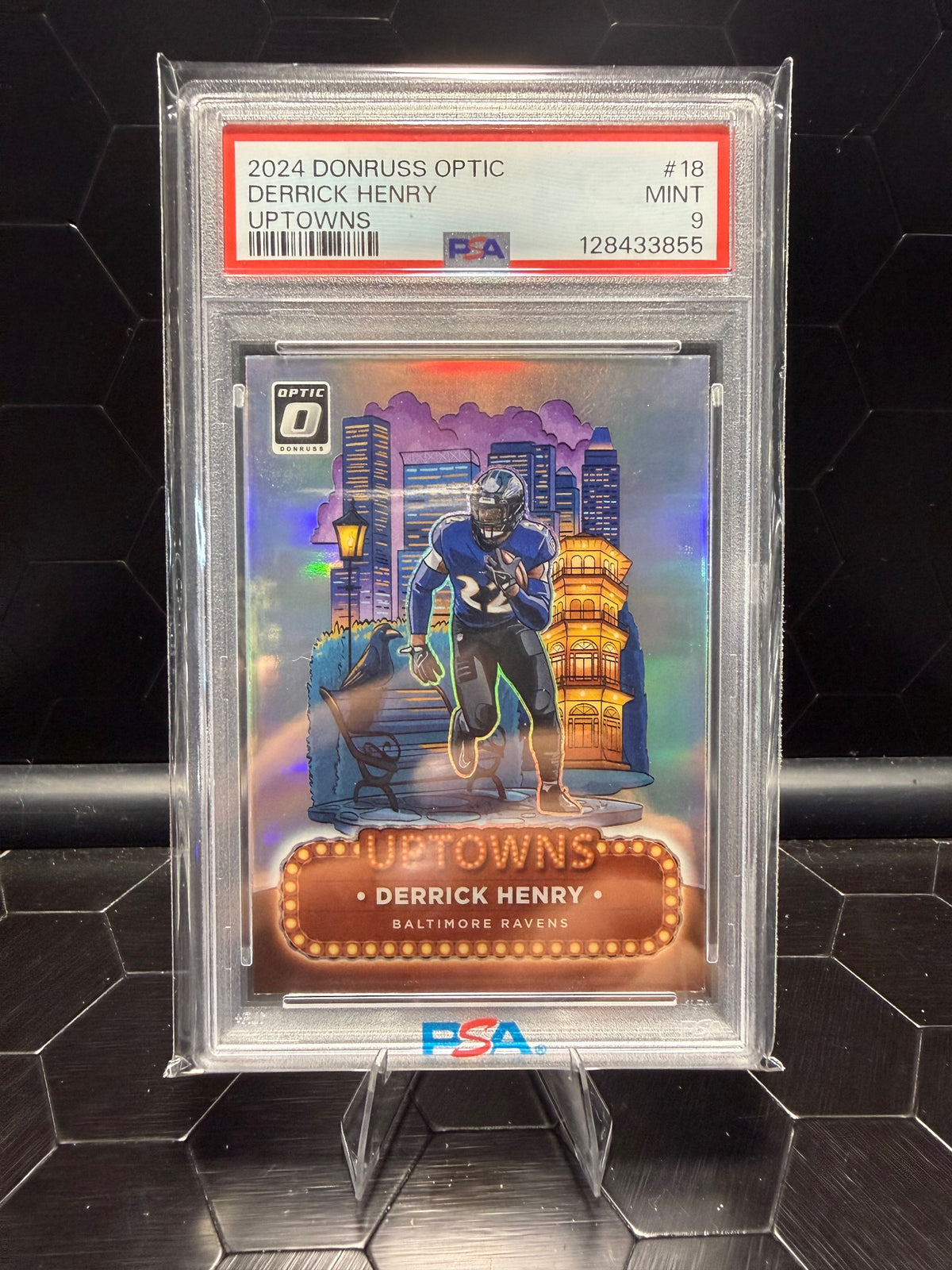 2024 Panini Donruss Optic Derrick Henry #18 Uptowns PSA 9