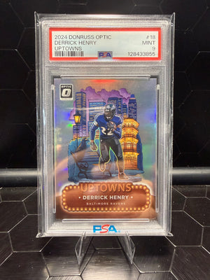 2024 Panini Donruss Optic Derrick Henry #18 Uptowns PSA 9