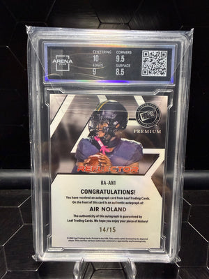 2024 Press Pass Premium Air Noland Purple Reflector Auto /15 Arena 9 Auto 10