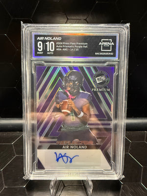 2024 Press Pass Premium Air Noland Purple Reflector Auto /15 Arena 9 Auto 10