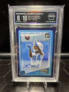 2025 Donruss Optic Lambert-Smith #271 Purple Auto /50 Arena 8 Auto 10