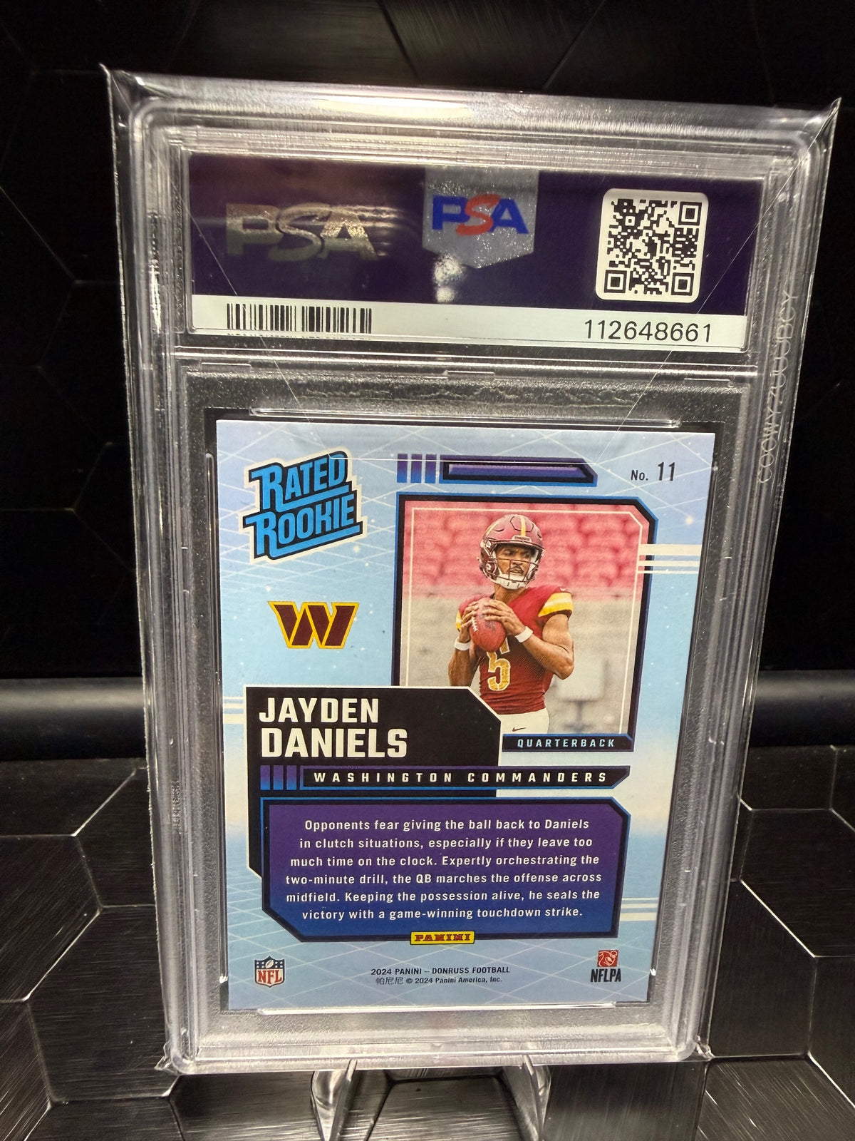 2024 Donruss #11 Jayden Daniels Rated Rookies Retro PSA 10