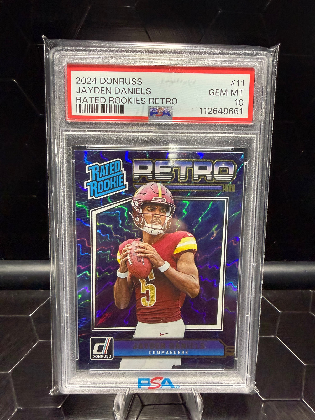 2024 Donruss #11 Jayden Daniels Rated Rookies Retro PSA 10