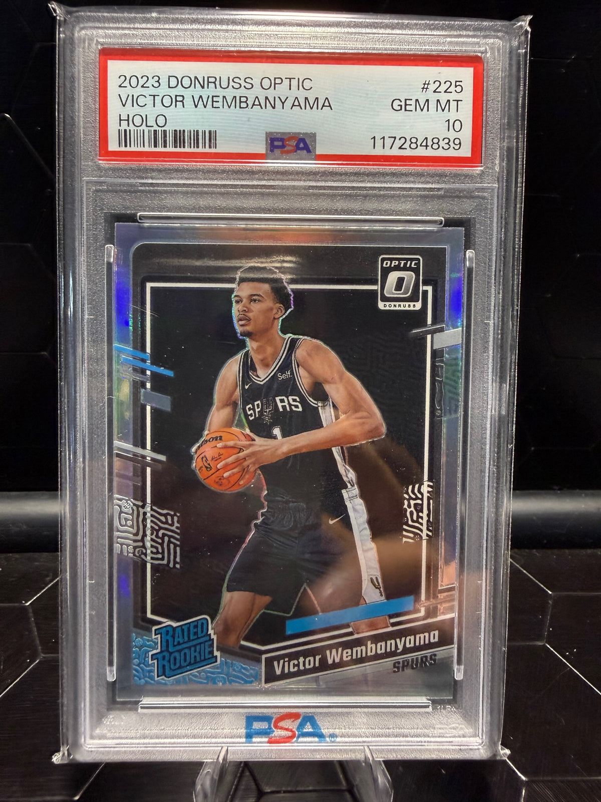 2023-24 Donruss Optic #225 Victor Wembanyama Holo PSA 10